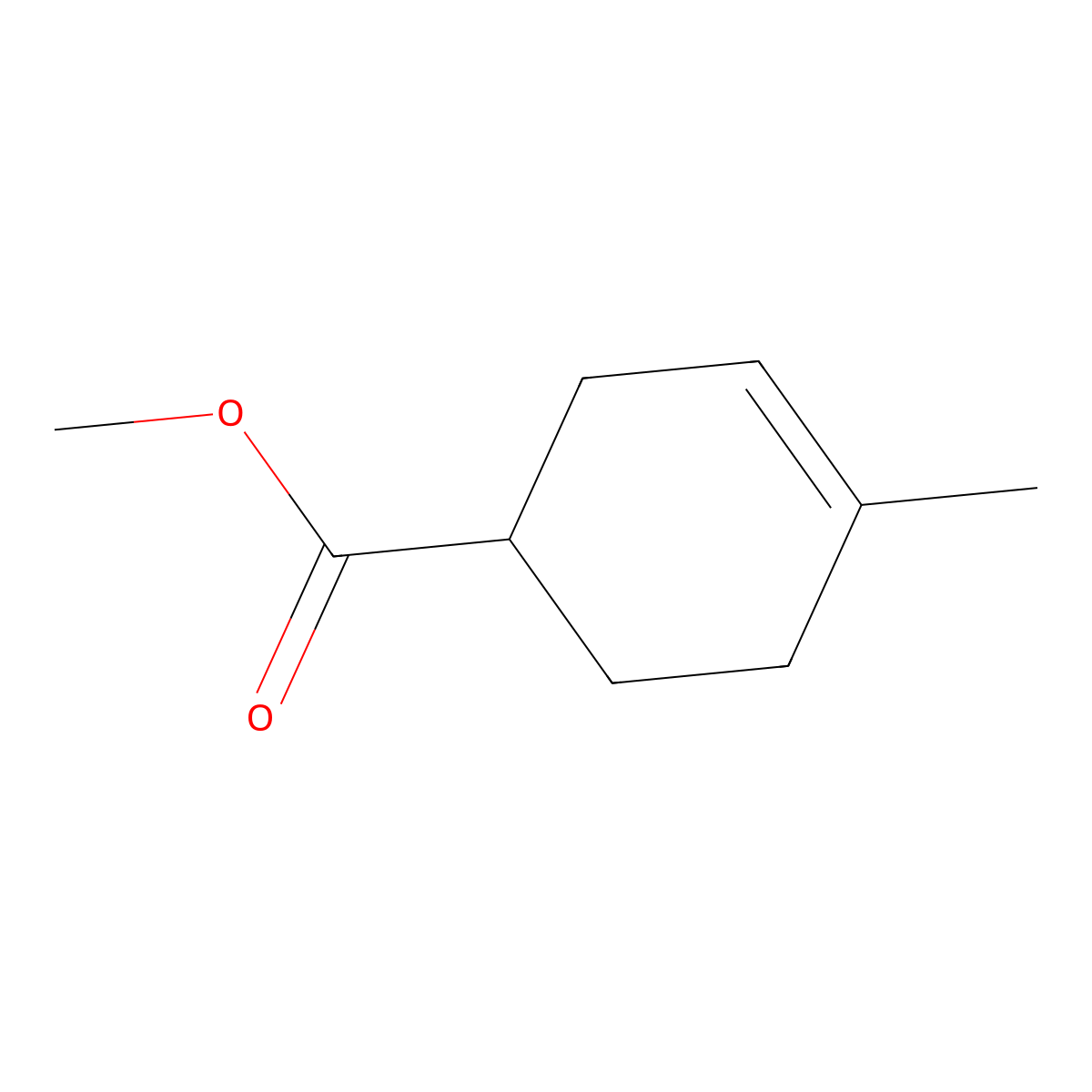 Methyl 4-methyl-3-cyclohexene-1-carboxylate molecular structure, CAS 5443-14-1