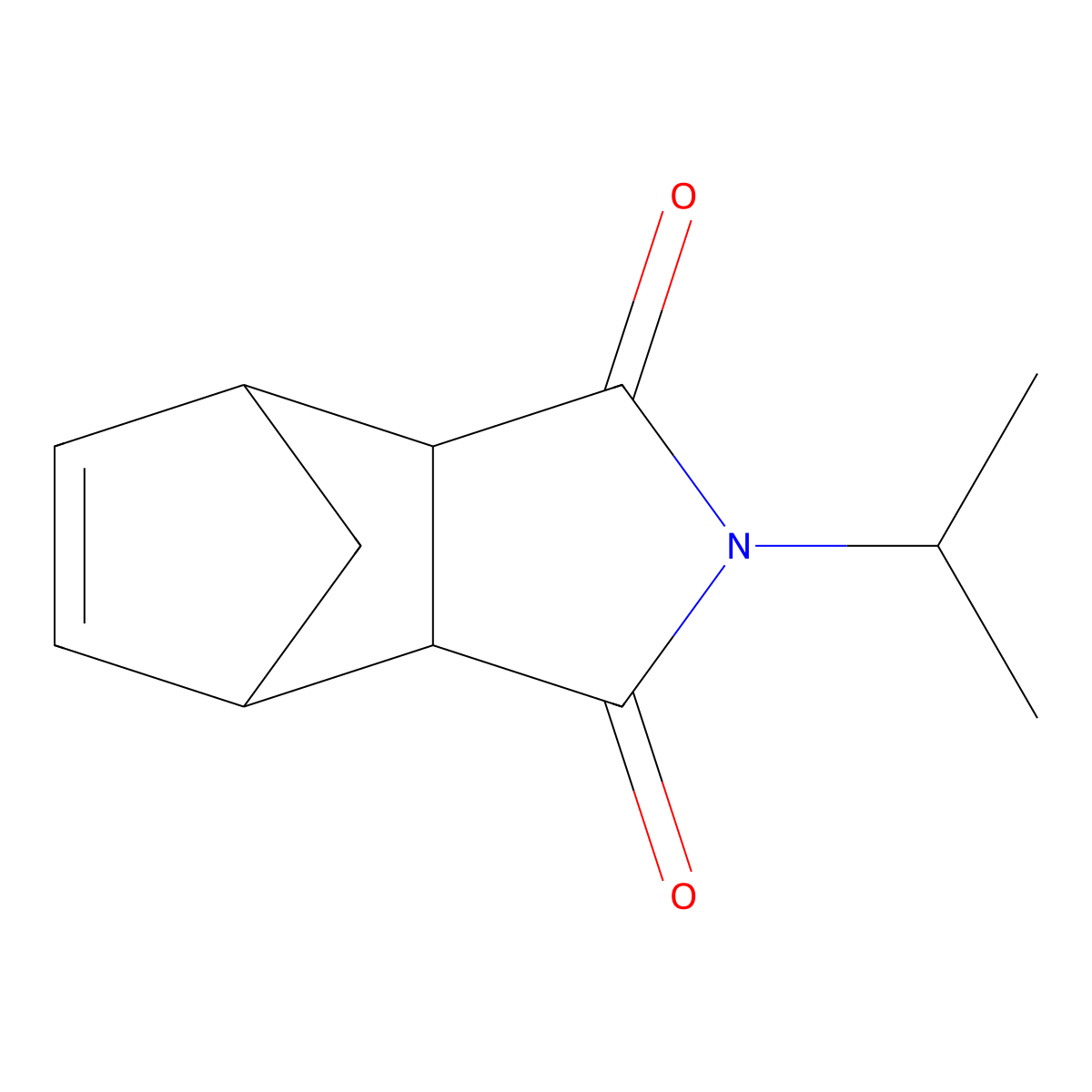 2-(Propan-2-yl)-3a,4,7,7a-tetrahydro-1h-4,7-methanoisoindole-1,3(2h)-dione molecular structure, CAS 5443-38-9