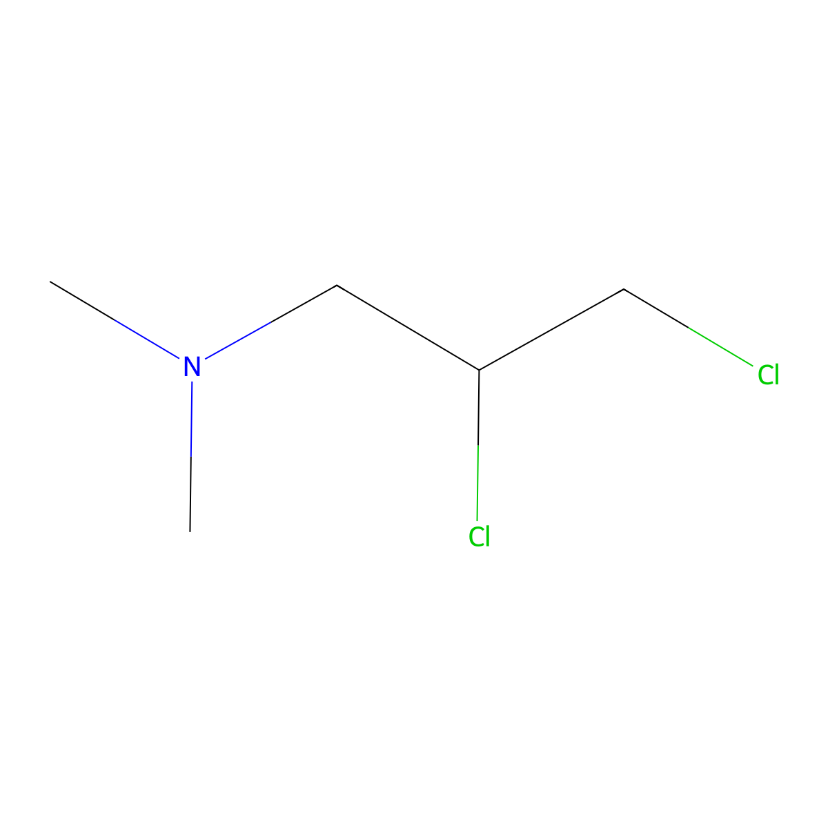 2,3-Dichloro-n,n-dimethylpropan-1-amine molecular structure, CAS 5443-48-1