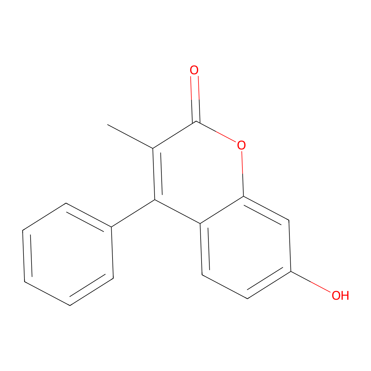 7-Hydroxy-3-methyl-4-phenylcoumarin molecular structure, CAS 54431-13-9