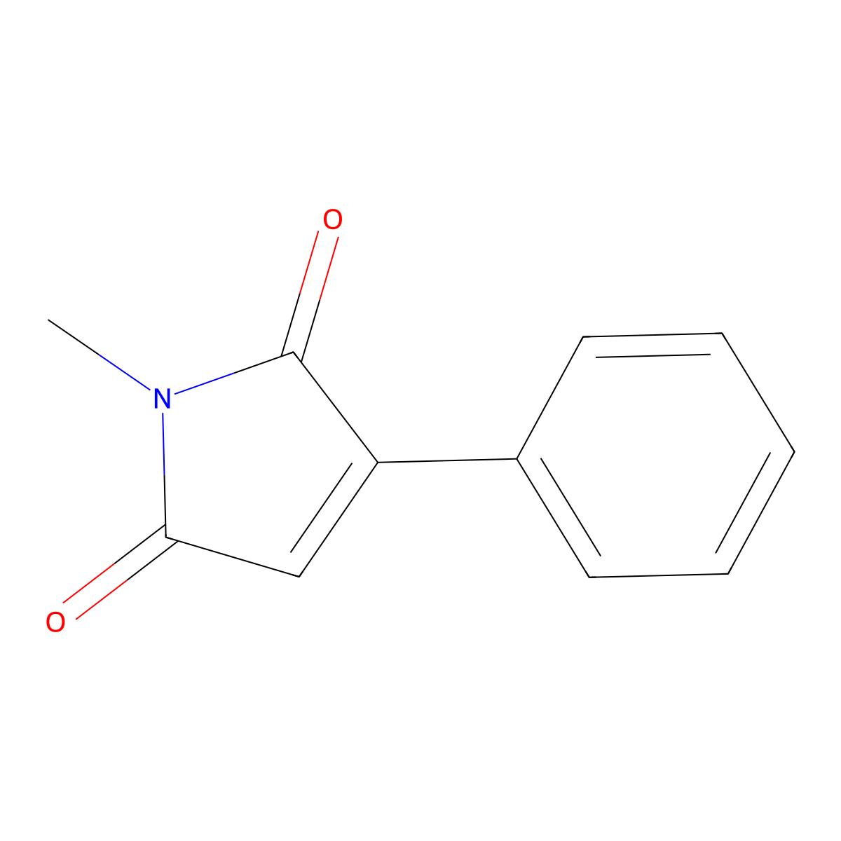 1-Methyl-3-phenyl-1H-pyrrole-2,5-dione molecular structure, CAS 54433-49-7