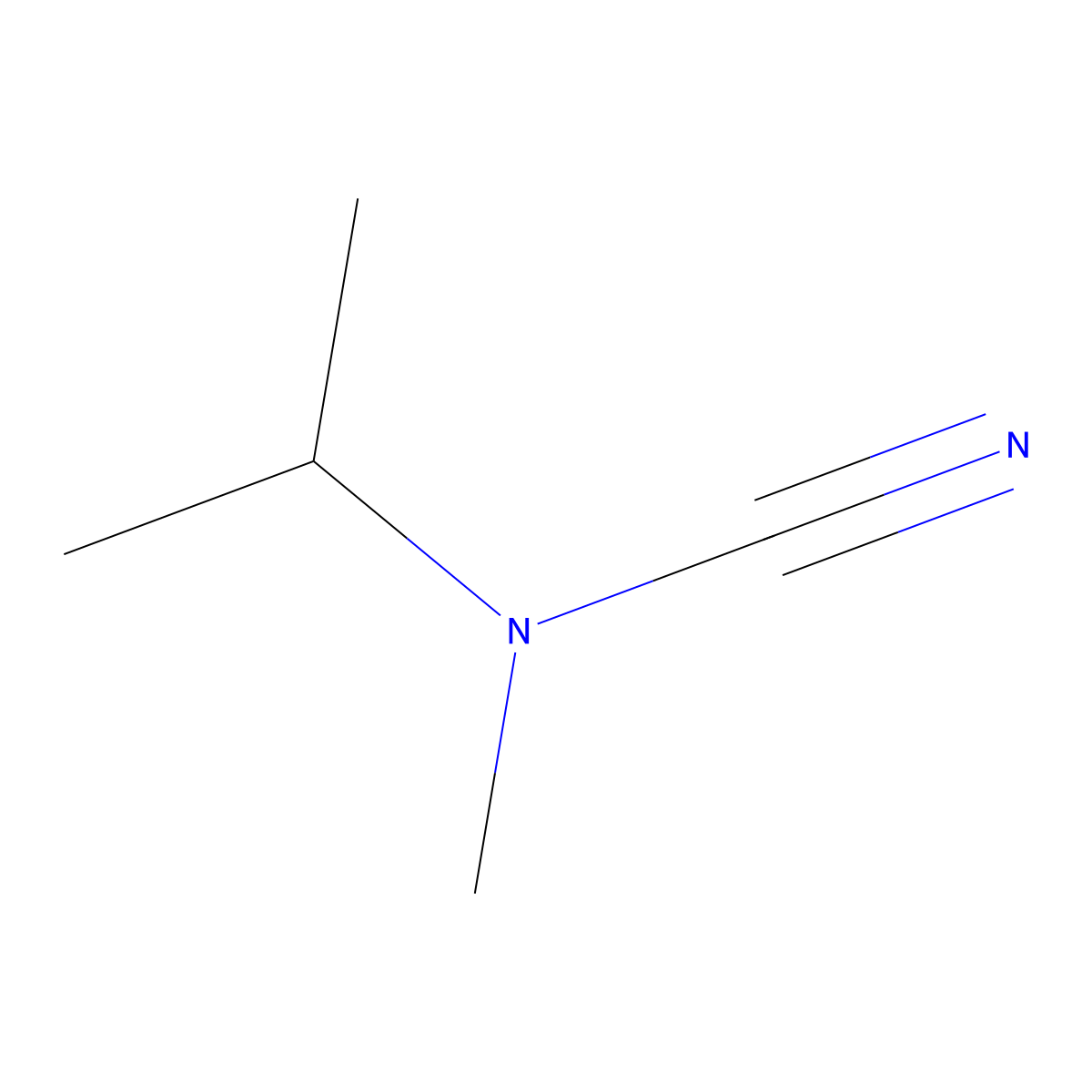 Cyano(methyl)(propan-2-YL)amine molecular structure, CAS 54434-25-2