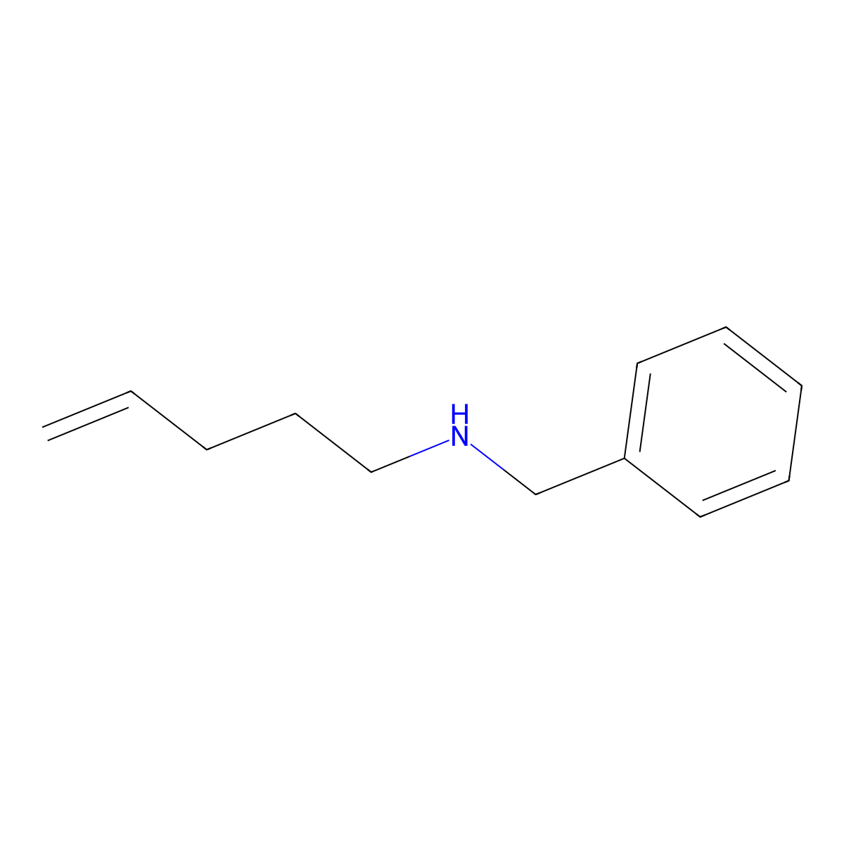 N-Benzylpent-4-en-1-amine molecular structure, CAS 54436-58-7