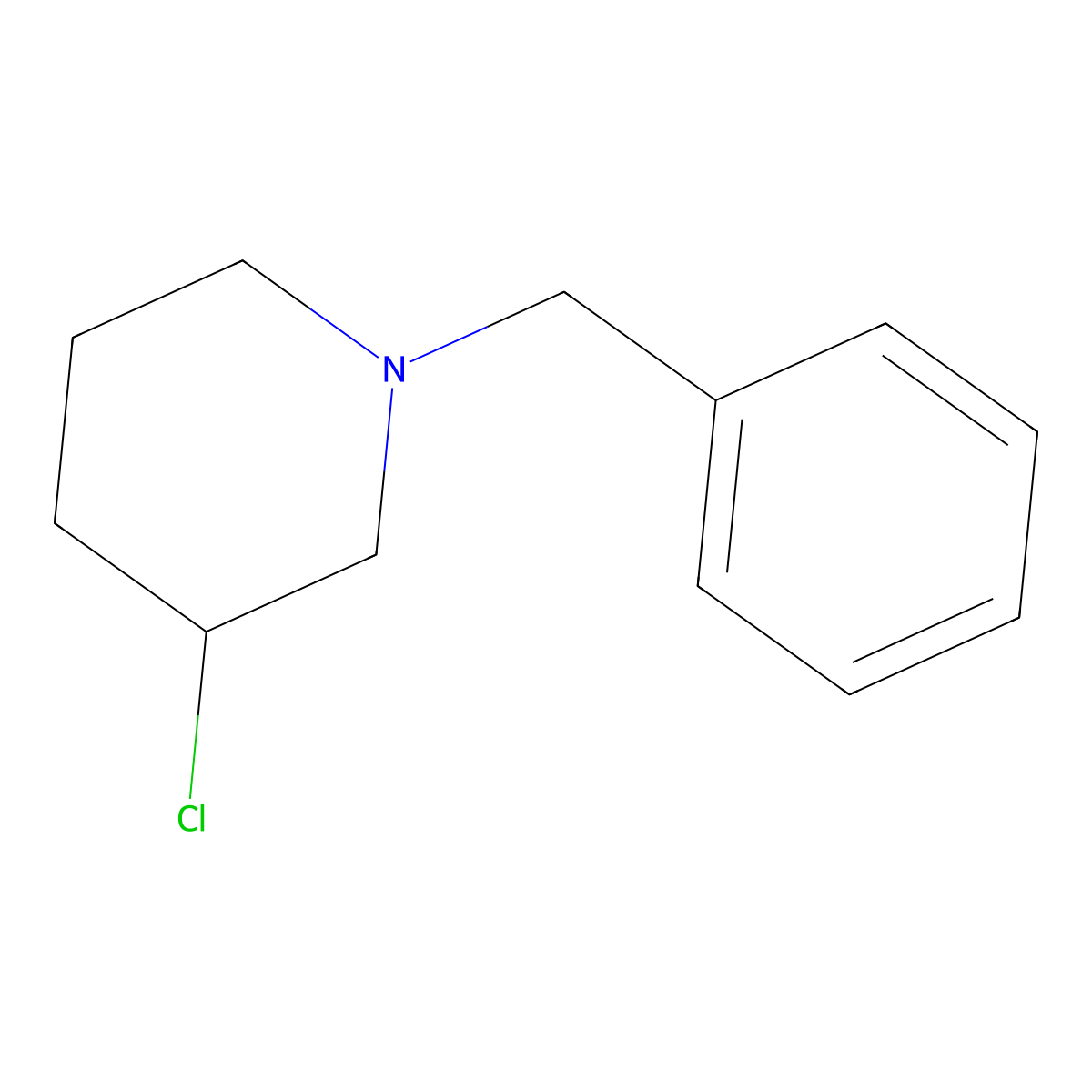 1-Benzyl-3-chloro-piperidine molecular structure, CAS 54436-59-8