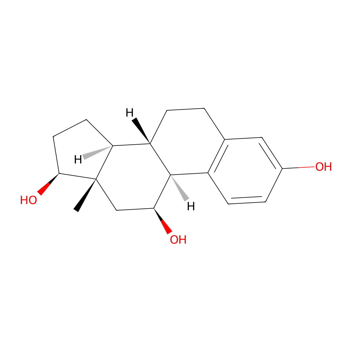 11beta-Hydroxyestradiol molecular structure, CAS 5444-22-4