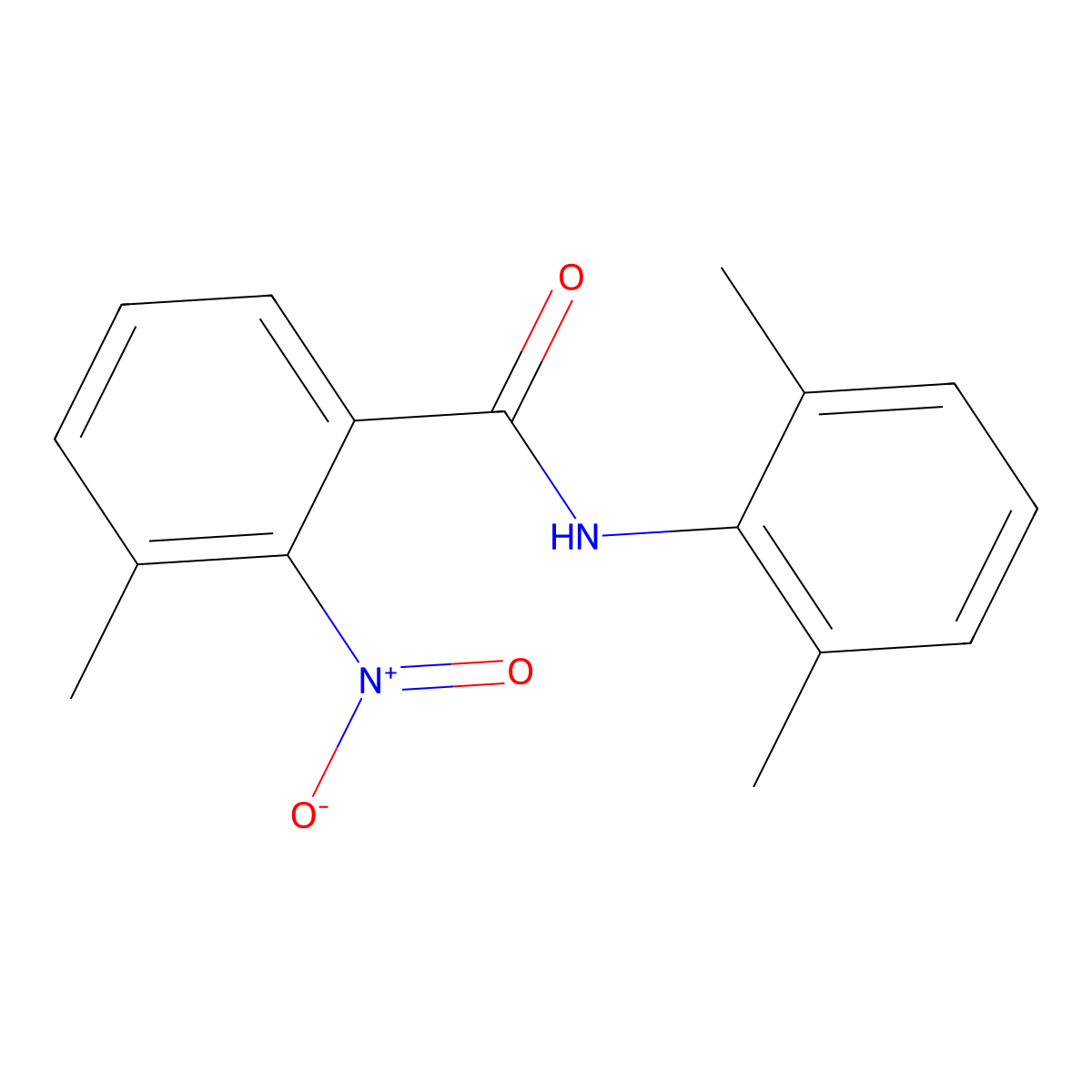 N-(2,6-dimethylphenyl)-3-methyl-2-nitrobenzamide molecular structure, CAS 54440-19-6