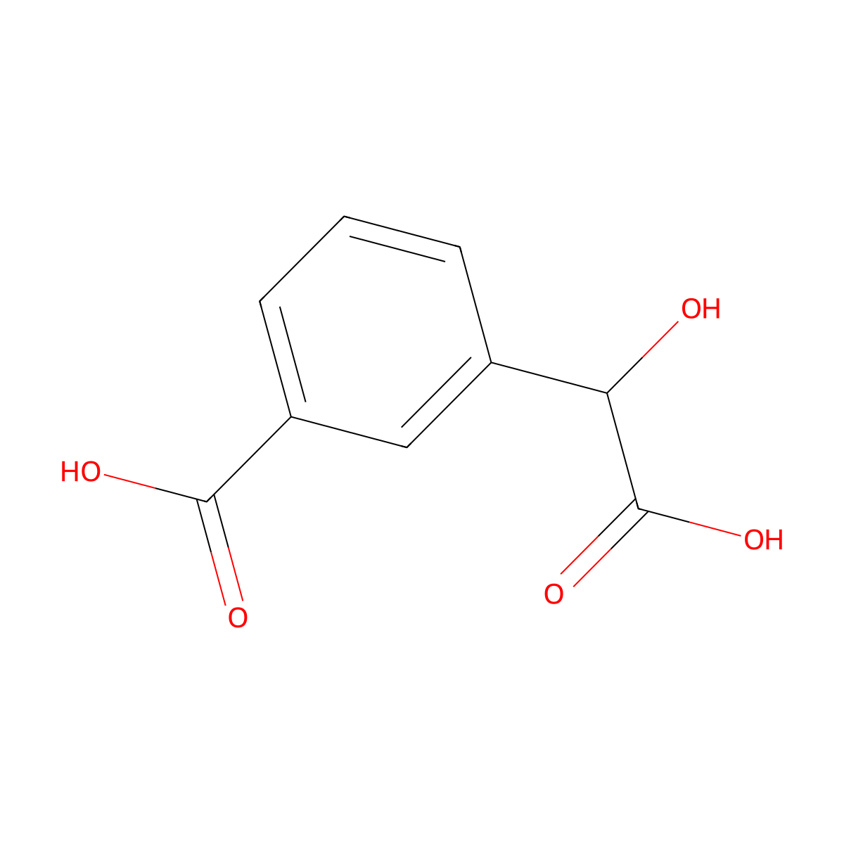 3-[Carboxy(hydroxy)methyl]benzoic acid molecular structure, CAS 54440-90-3