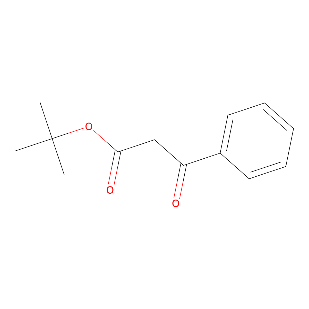 tert-Butyl 3-oxo-3-phenylpropanoate molecular structure, CAS 54441-66-6