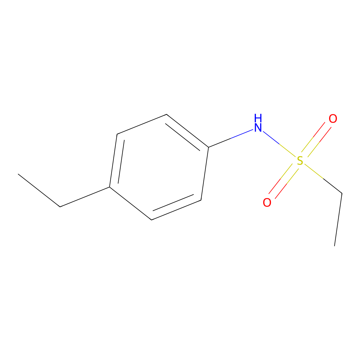 N-(4-ethylphenyl)ethanesulfonamide molecular structure, CAS 544426-38-2