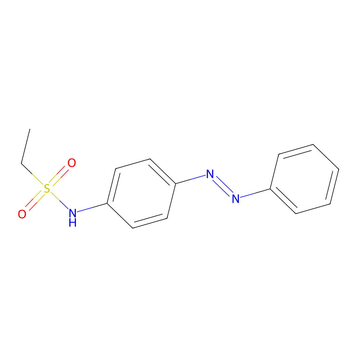 N-{4-[(E)-phenyldiazenyl]phenyl}ethanesulfonamide molecular structure, CAS 544428-02-6