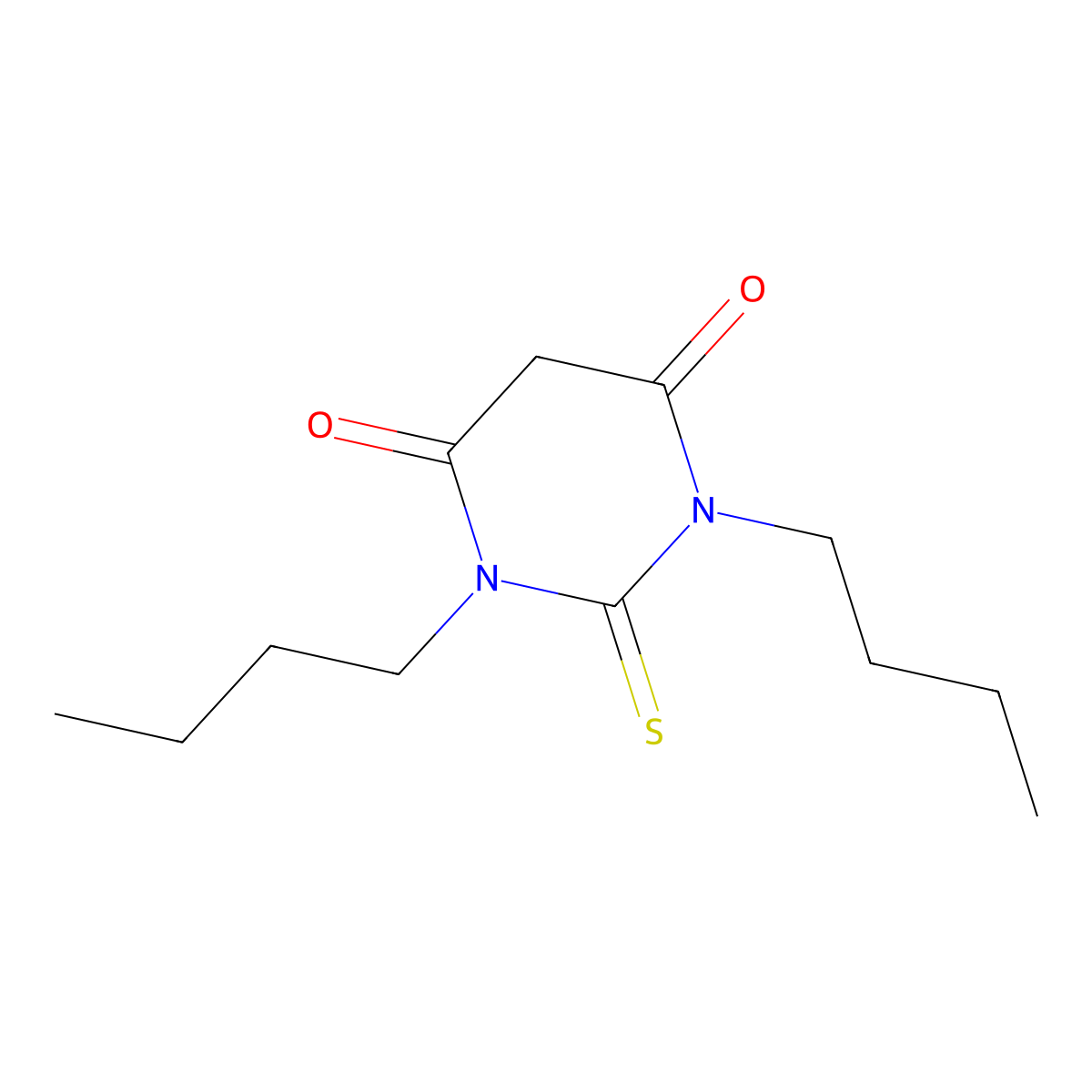 1,3-Dibutyl-2-thiobarbituric acid molecular structure, CAS 54443-89-9