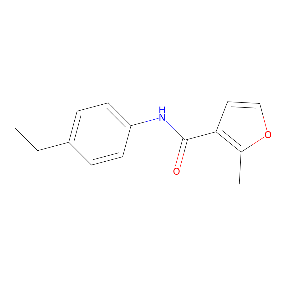 N-(4-ethylphenyl)-2-methylfuran-3-carboxamide molecular structure, CAS 544440-37-1
