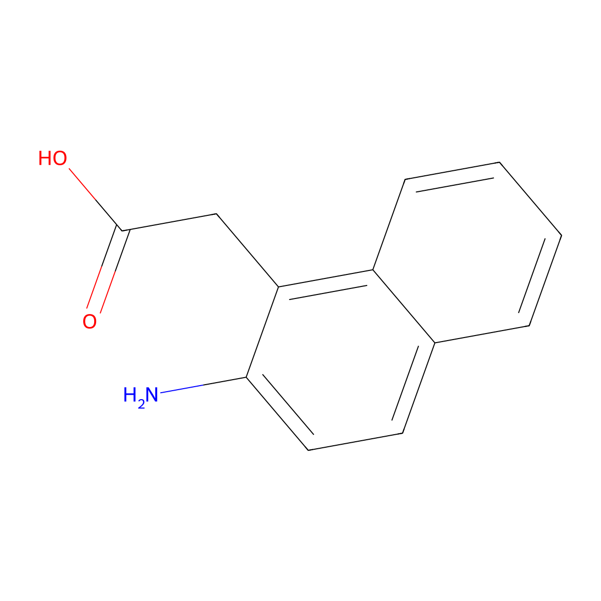 2-(2-Aminonaphthalen-1-yl)acetic acid molecular structure, CAS 544444-21-5