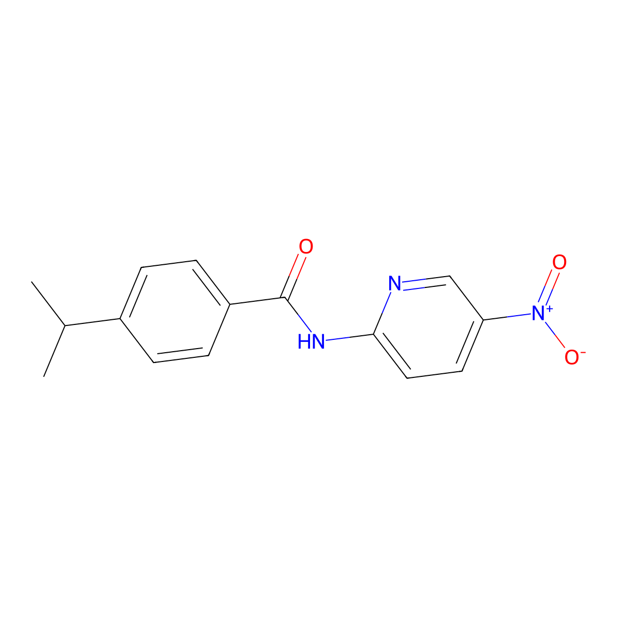 N-(5-nitropyridin-2-yl)-4-propan-2-ylbenzamide molecular structure, CAS 544449-38-9