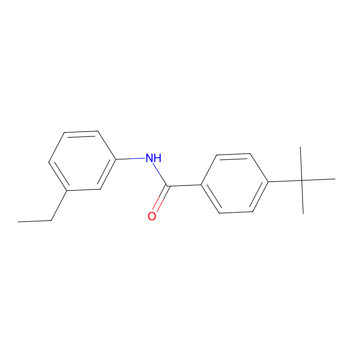 4-tert-butyl-N-(3-ethylphenyl)benzamide molecular structure, CAS 544449-56-1