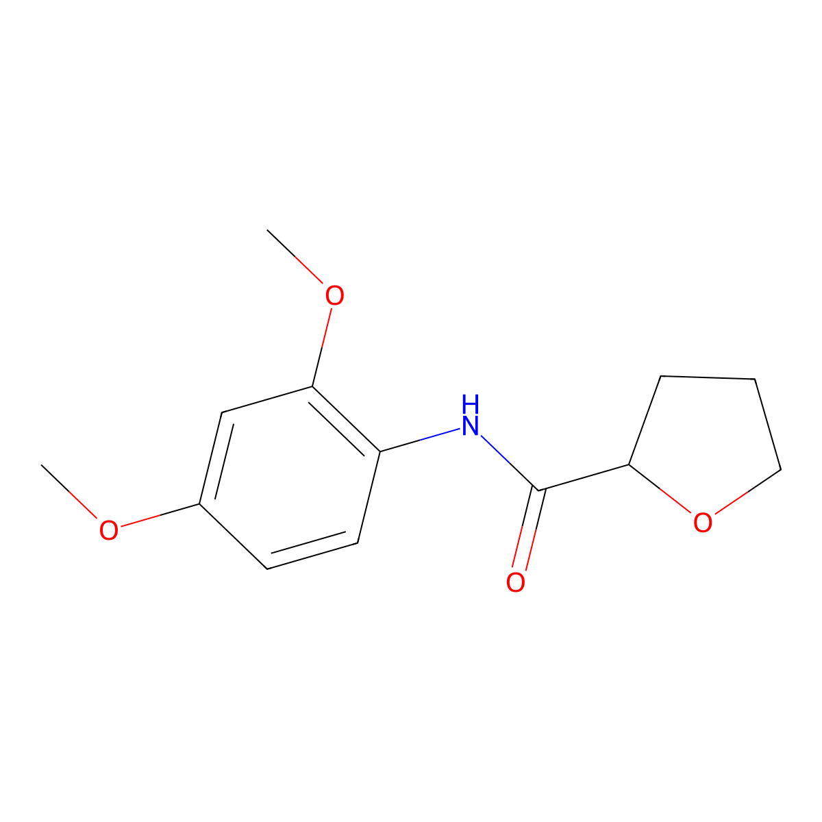 N-(2,4-dimethoxyphenyl)oxolane-2-carboxamide molecular structure, CAS 544449-99-2