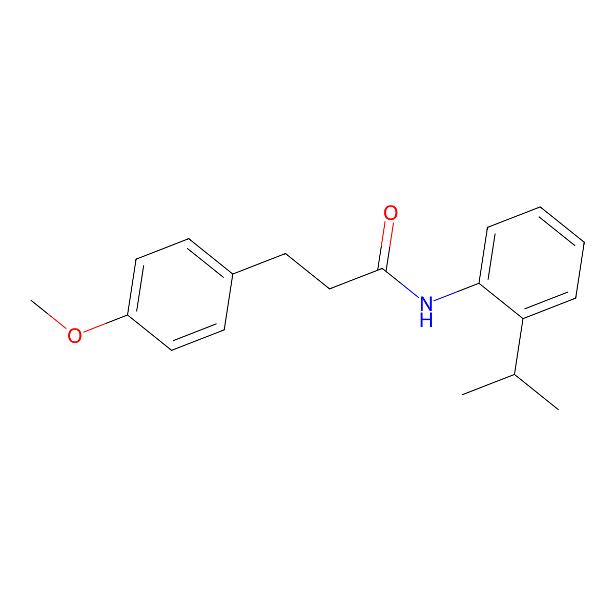 3-(4-methoxyphenyl)-N-(2-propan-2-ylphenyl)propanamide molecular structure, CAS 544450-29-5