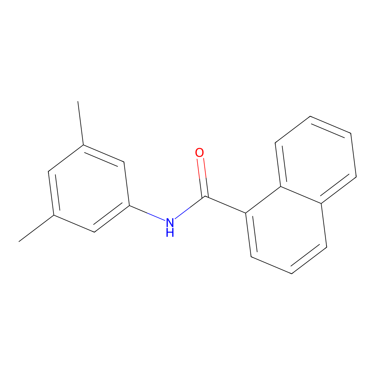 N-(3,5-Dimethylphenyl)-1-naphthamide molecular structure, CAS 544450-47-7