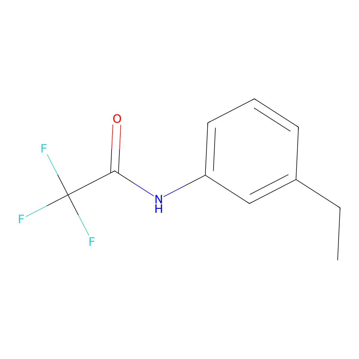 N-(3-ethylphenyl)-2,2,2-trifluoroacetamide molecular structure, CAS 544451-34-5