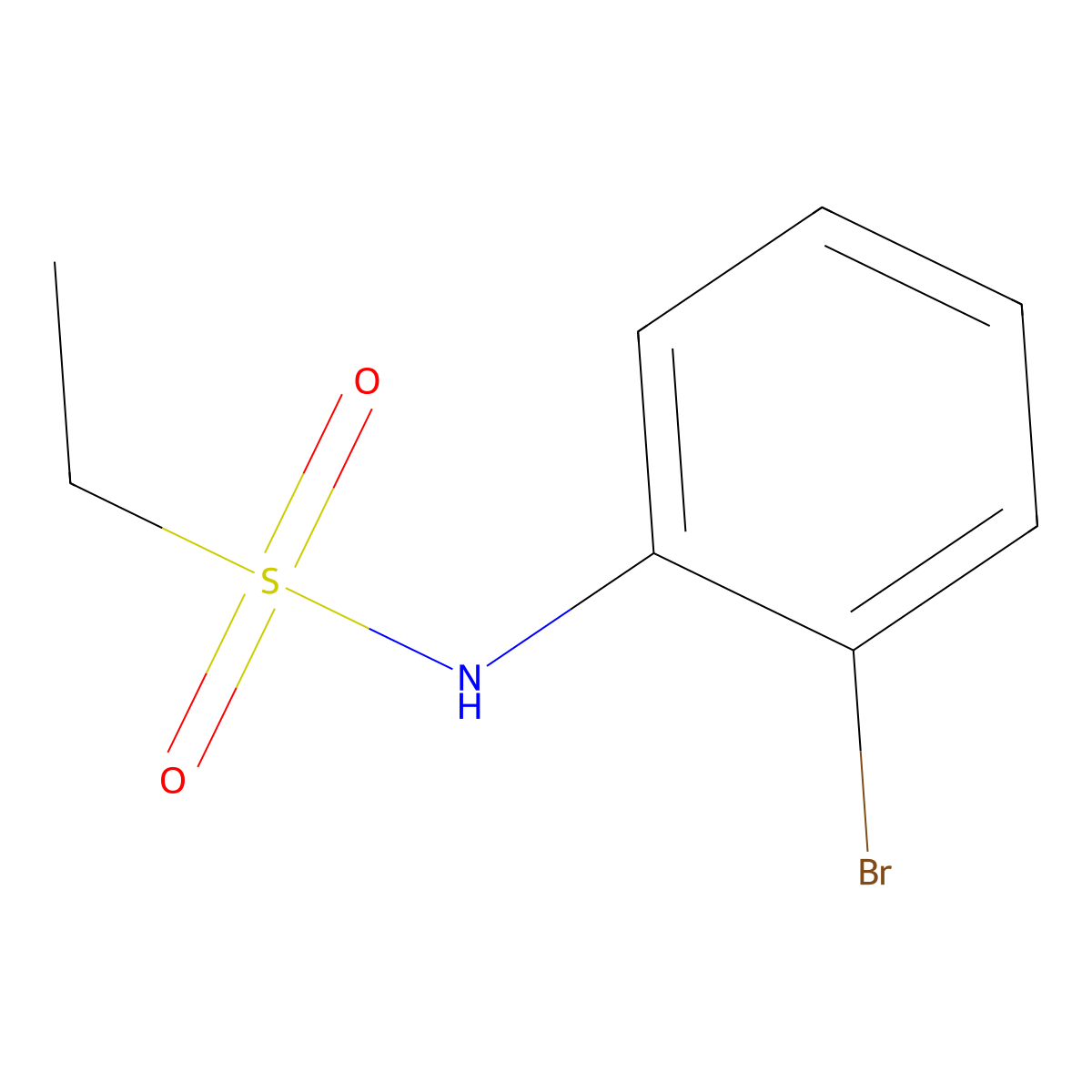 N-(2-bromophenyl)ethanesulfonamide molecular structure, CAS 544451-66-3