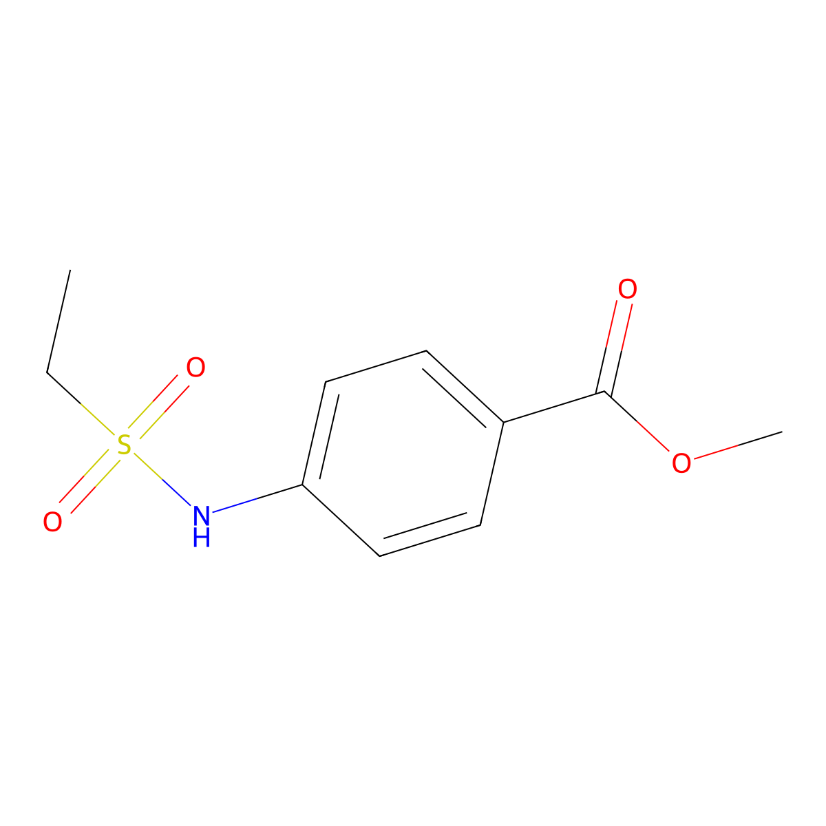 Methyl 4-ethanesulfonamidobenzoate molecular structure, CAS 544451-83-4