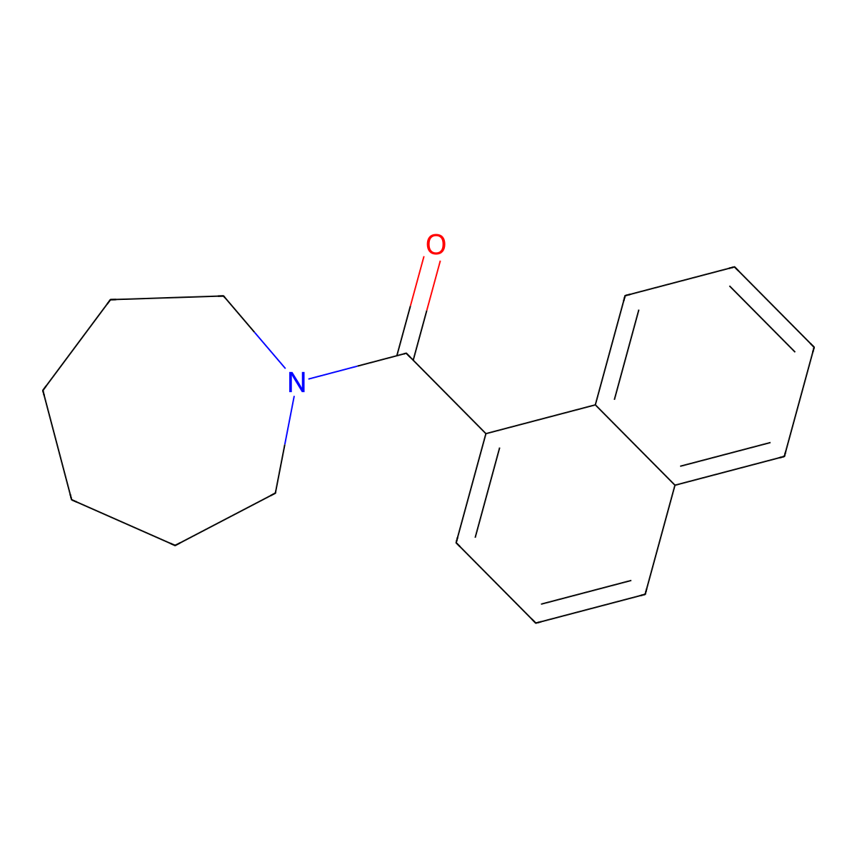 Azepan-1-yl(naphthalen-1-yl)methanone molecular structure, CAS 544452-56-4