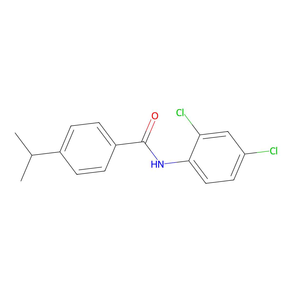 N-(2,4-dichlorophenyl)-4-propan-2-ylbenzamide molecular structure, CAS 544453-09-0