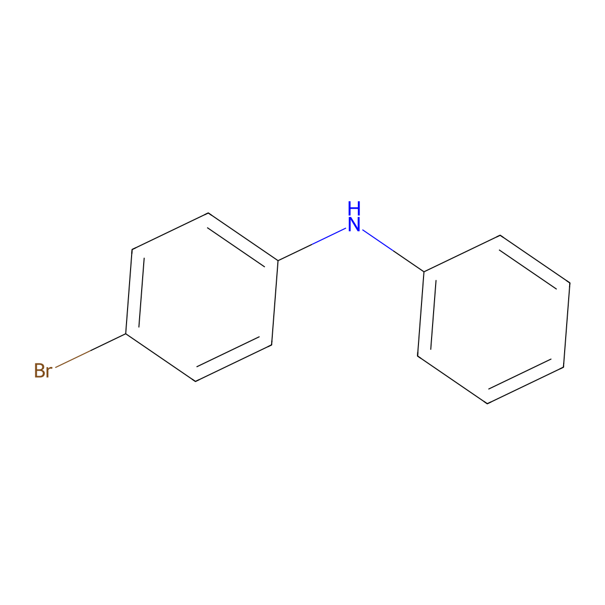 4-Bromodiphenylamine molecular structure, CAS 54446-36-5