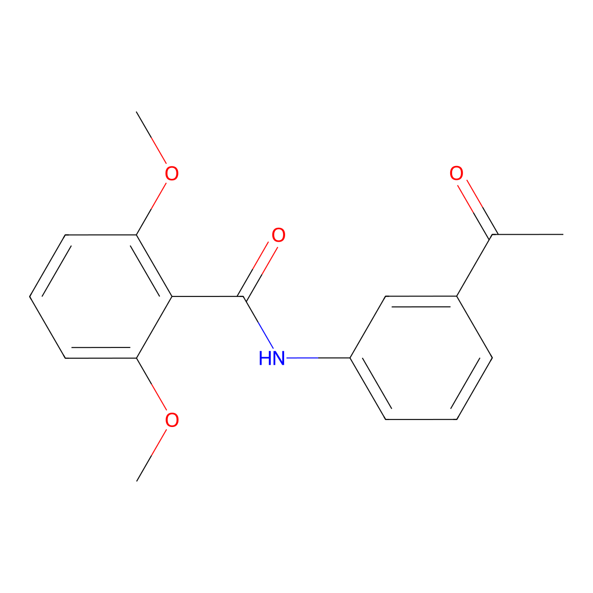 N-(3-acetylphenyl)-2,6-dimethoxybenzamide molecular structure, CAS 544466-17-3