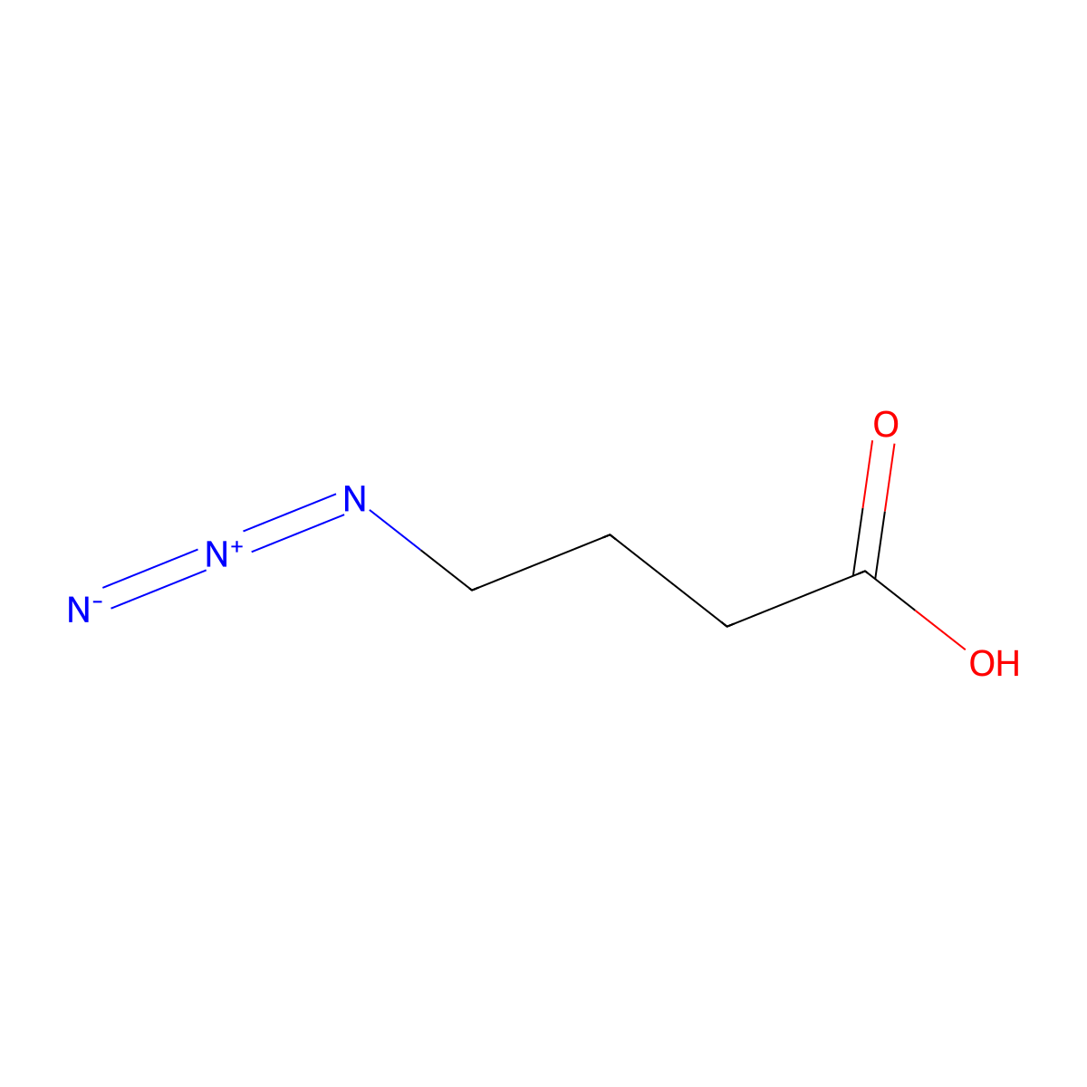 4-Azidobutanoic Acid molecular structure, CAS 54447-68-6