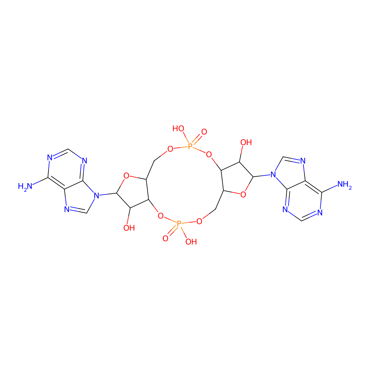 Cyclic di-AMP molecular structure, CAS 54447-84-6