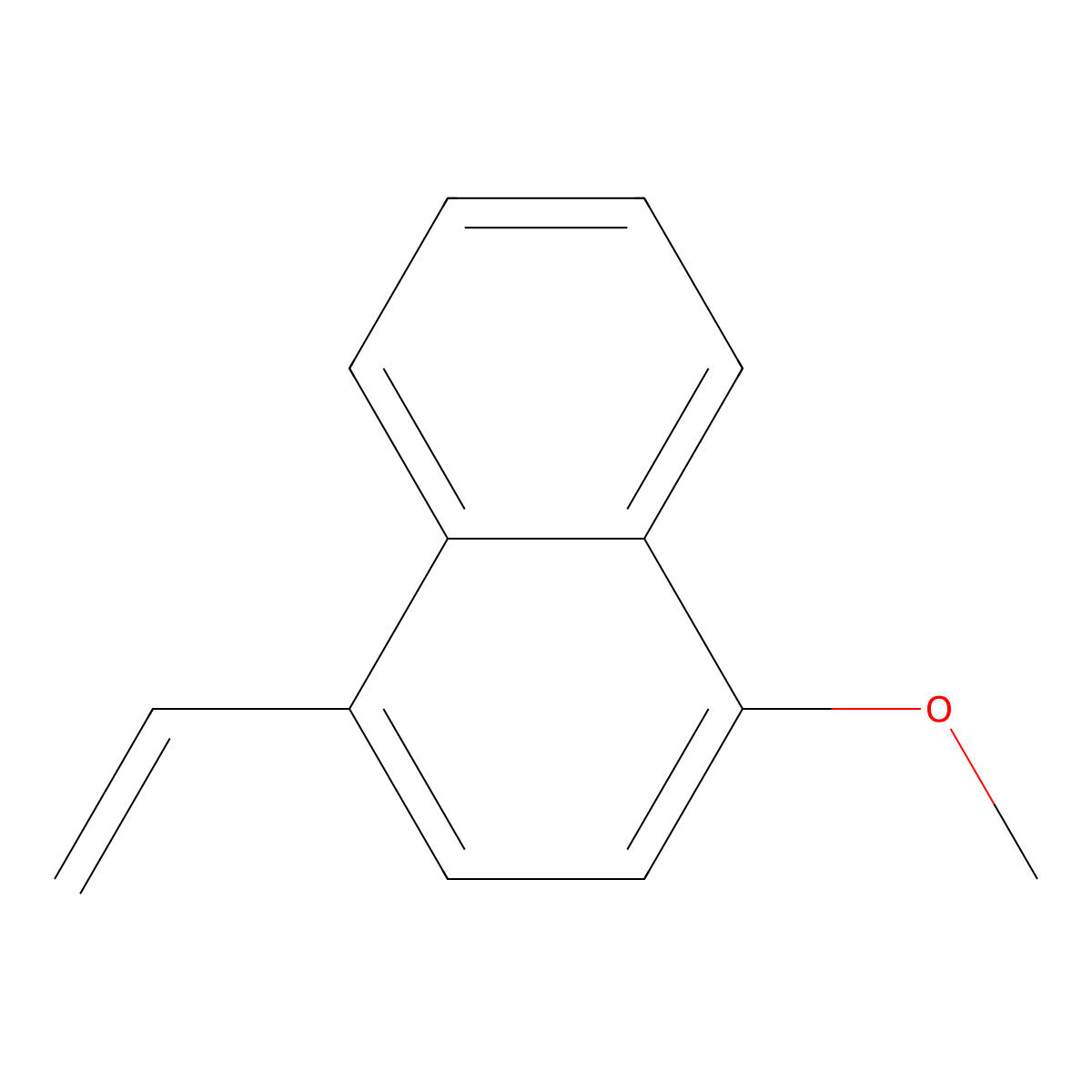 1-Ethenyl-4-methoxynaphthalene molecular structure, CAS 54447-91-5