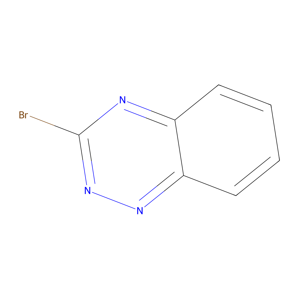 3-Bromo-1,2,4-benzotriazine molecular structure, CAS 54448-53-2