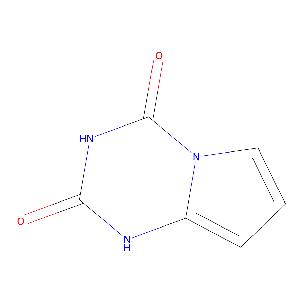 Pyrrolo[1,2-a][1,3,5]triazine-2,4(1H,3H)-dione molecular structure, CAS 54449-30-8