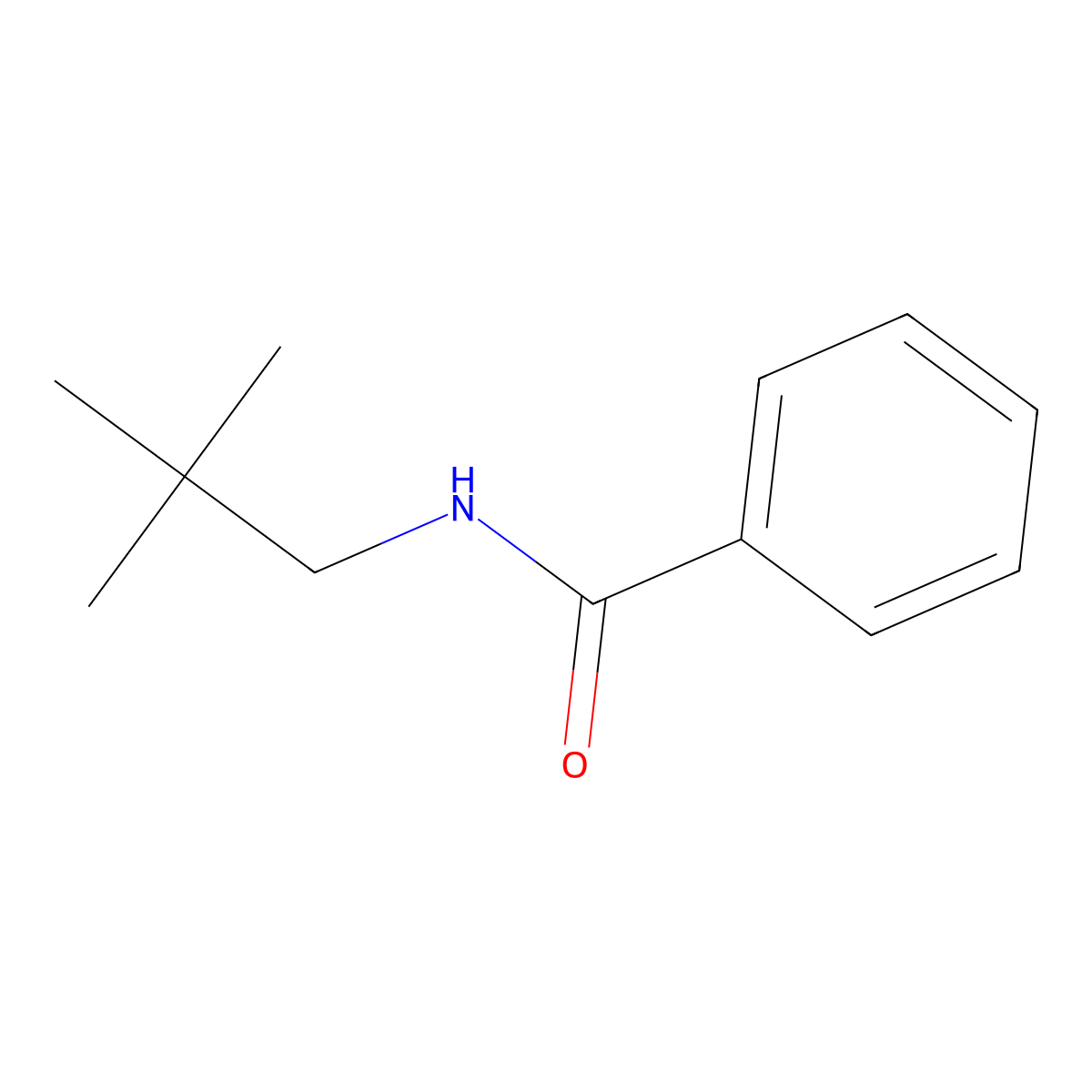 Benzamide, N-(2,2-dimethylpropyl)- molecular structure, CAS 54449-47-7