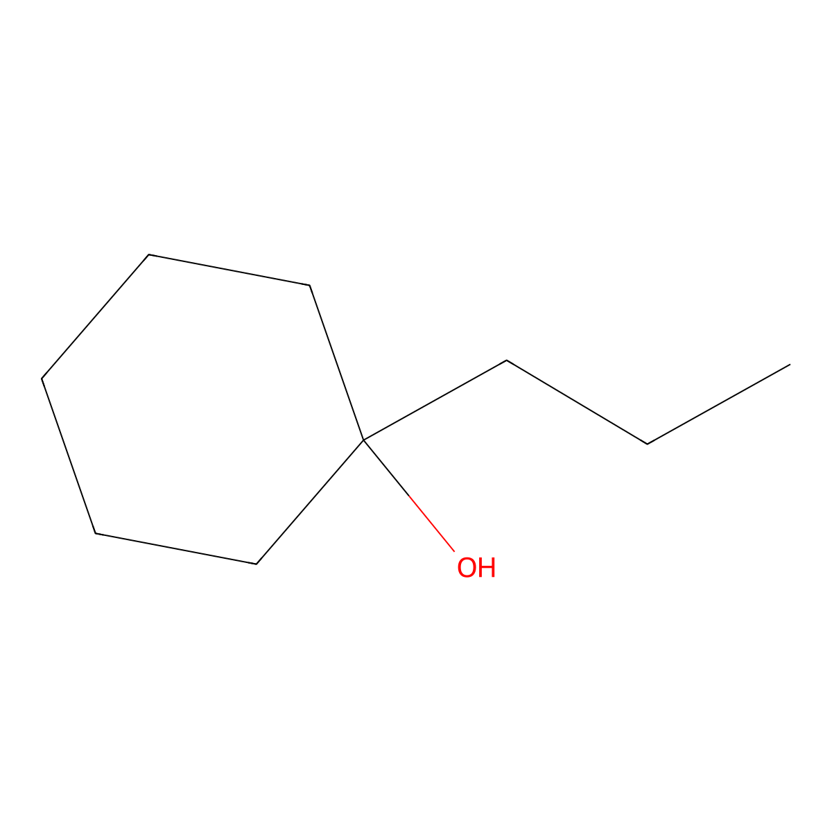1-Propylcyclohexanol molecular structure, CAS 5445-24-9