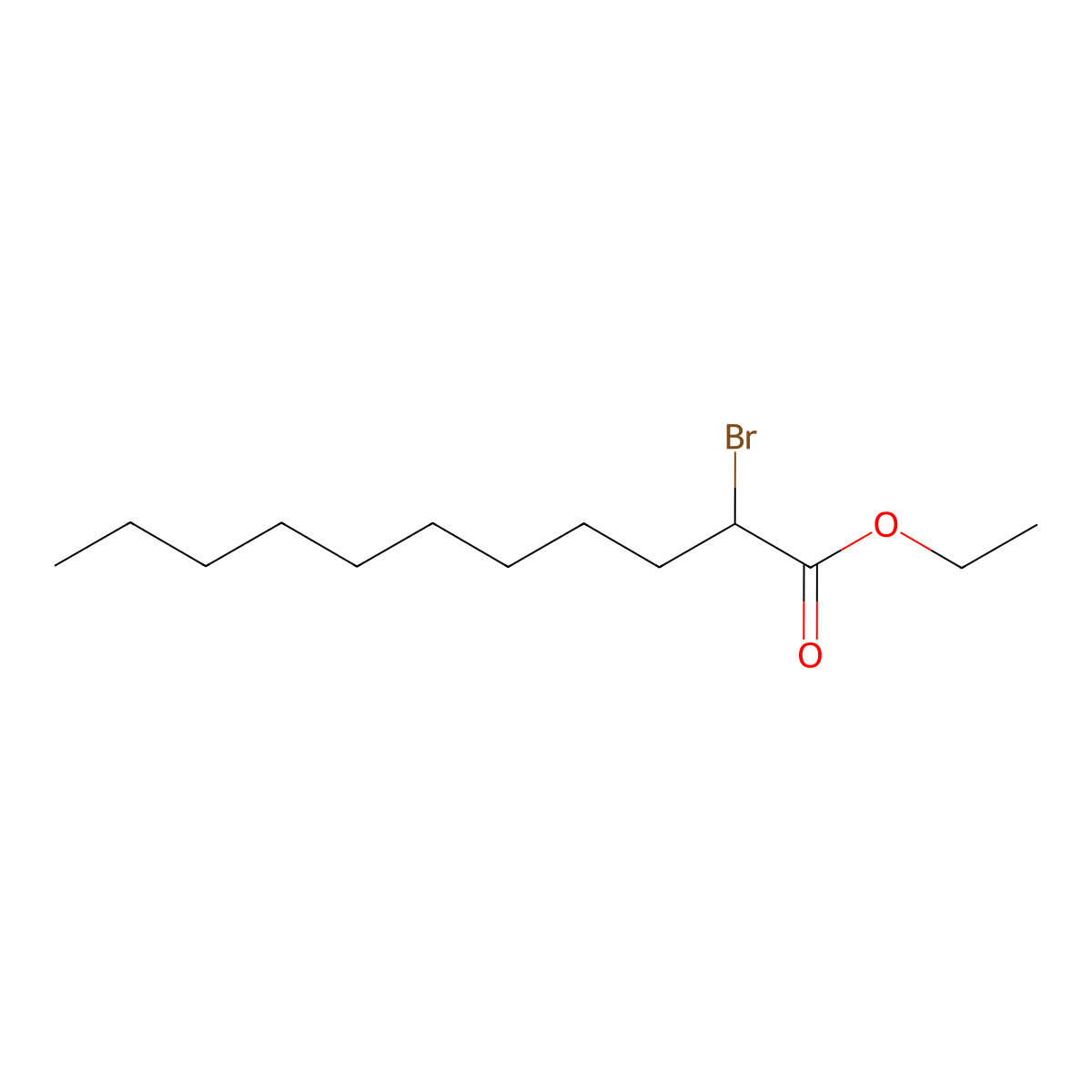 Ethyl 2-bromoundecanoate molecular structure, CAS 5445-40-9