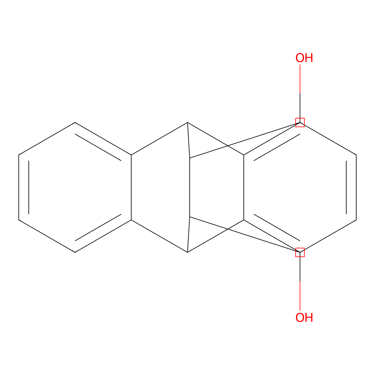 trans-9,10-Dihydro-9,10-ethanoanthracene-11,12-dimethanol molecular structure, CAS 5445-55-6