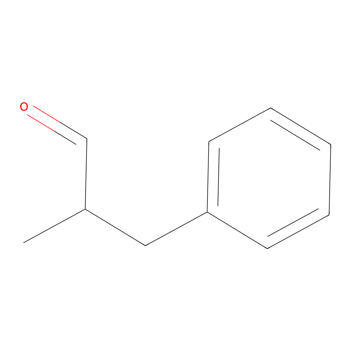 2-Methyl-3-phenylpropionaldehyde molecular structure, CAS 5445-77-2