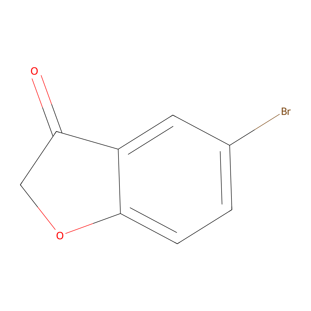 5-Bromobenzo[b]furan-3(2H)-one molecular structure, CAS 54450-20-3