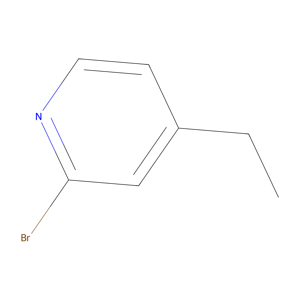 2-Bromo-4-ethylpyridine molecular structure, CAS 54453-91-7