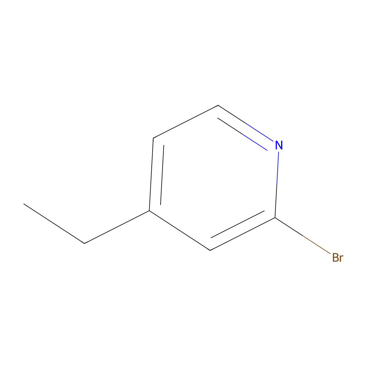 2-Bromo-4-ethylpyridine molecular structure, CAS 54453-91-7