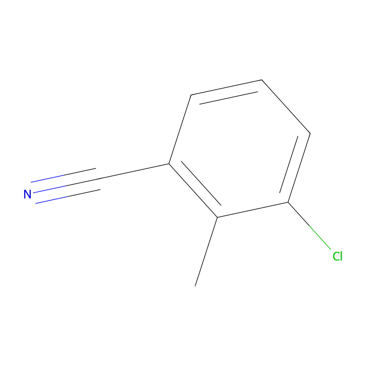3-Chloro-2-methylbenzonitrile molecular structure, CAS 54454-12-5