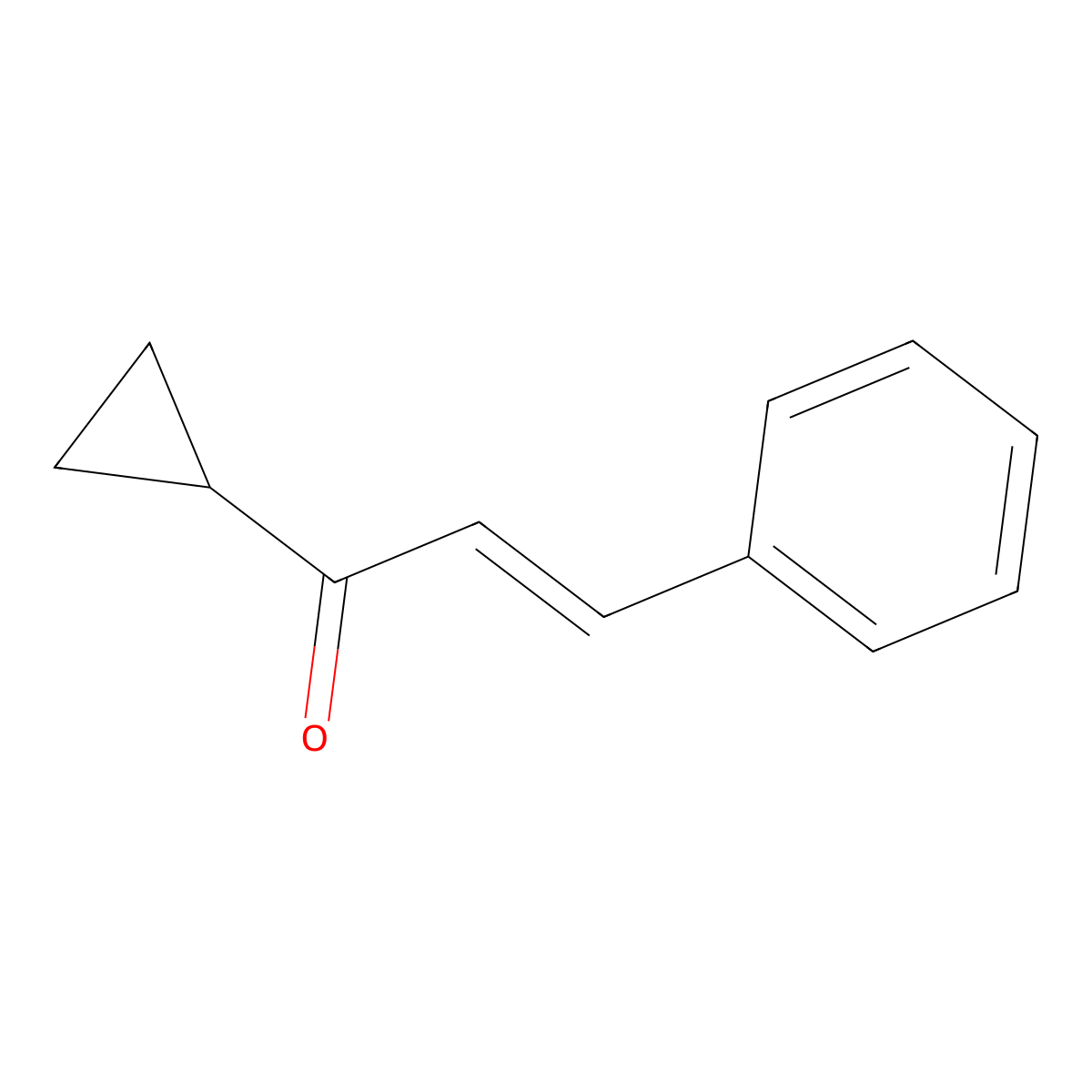 1-Cyclopropyl-3-phenylprop-2-en-1-one molecular structure, CAS 54454-40-9