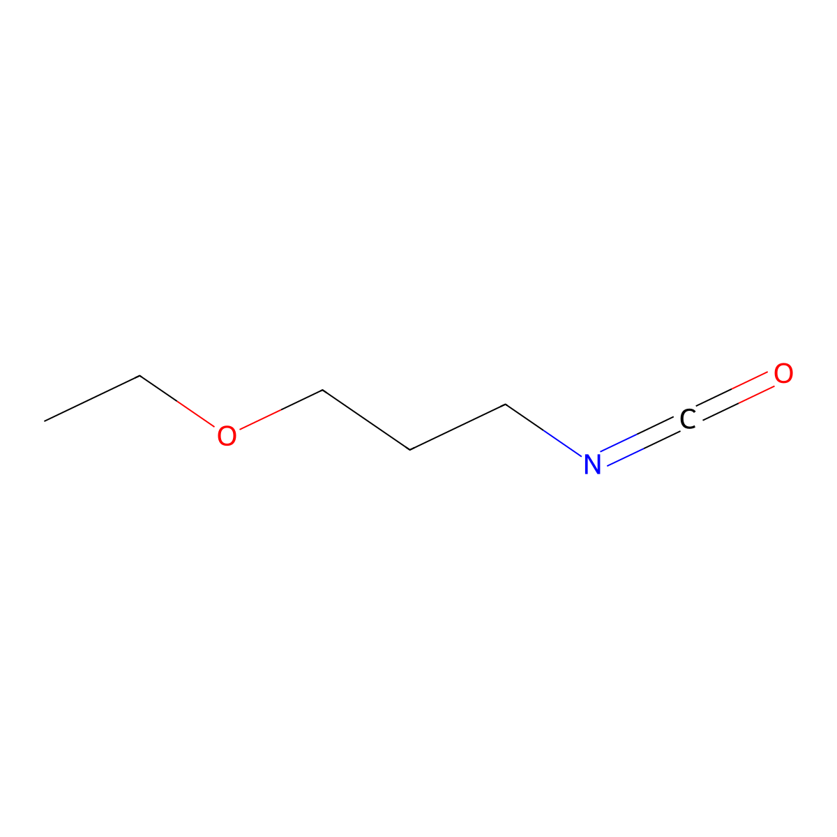 1-Ethoxy-3-isocyanatopropane molecular structure, CAS 54458-15-0
