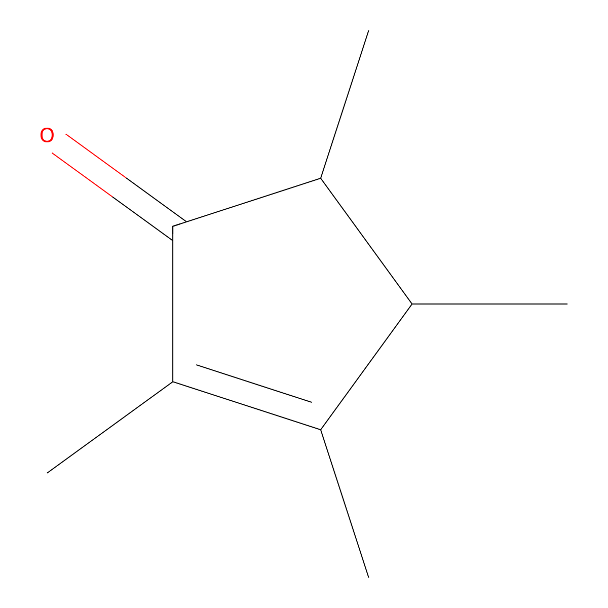 2,3,4,5-Tetramethyl-2-cyclopentenone molecular structure, CAS 54458-61-6