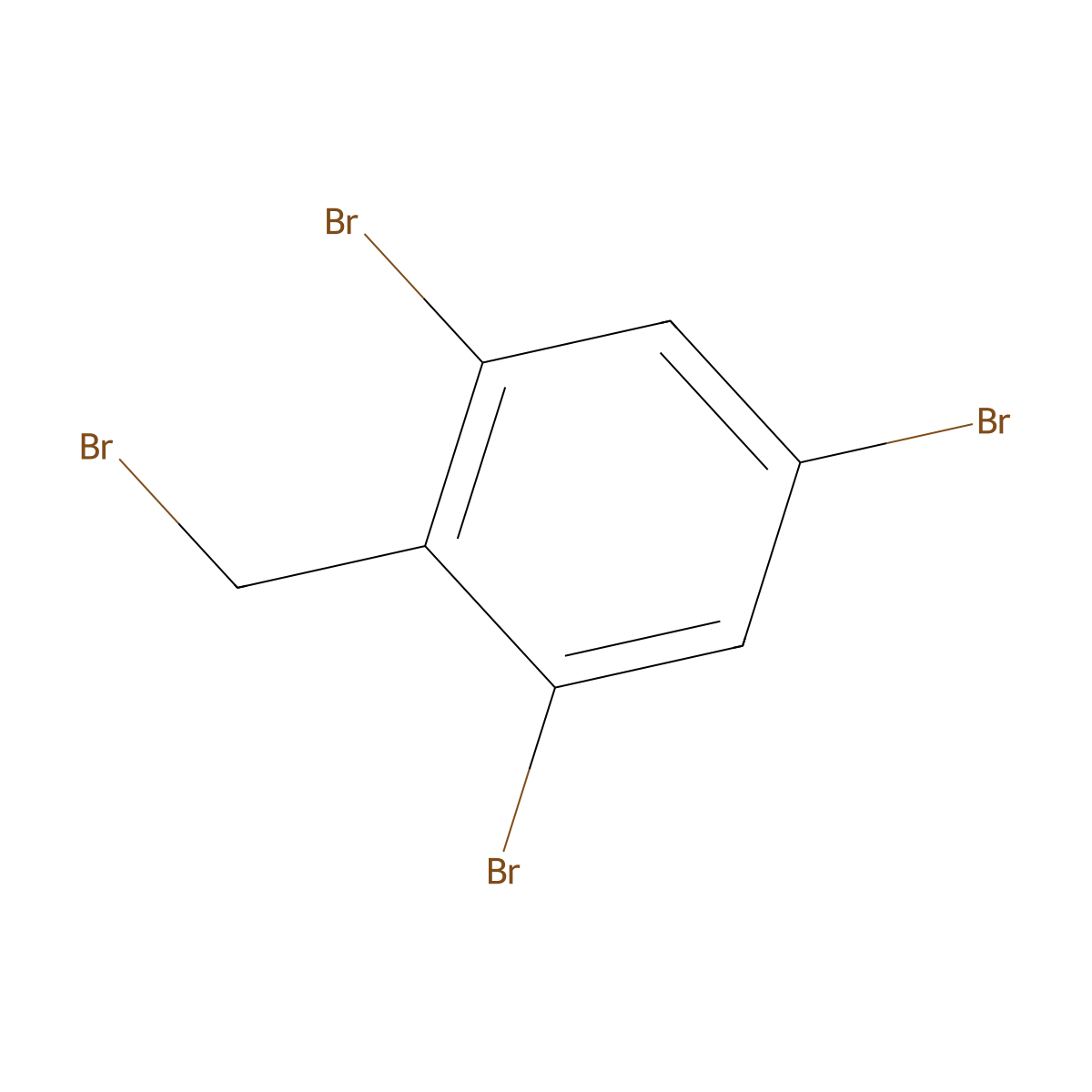 Benzene, 1,3,5-tribromo-2-(bromomethyl)- molecular structure, CAS 54459-64-2