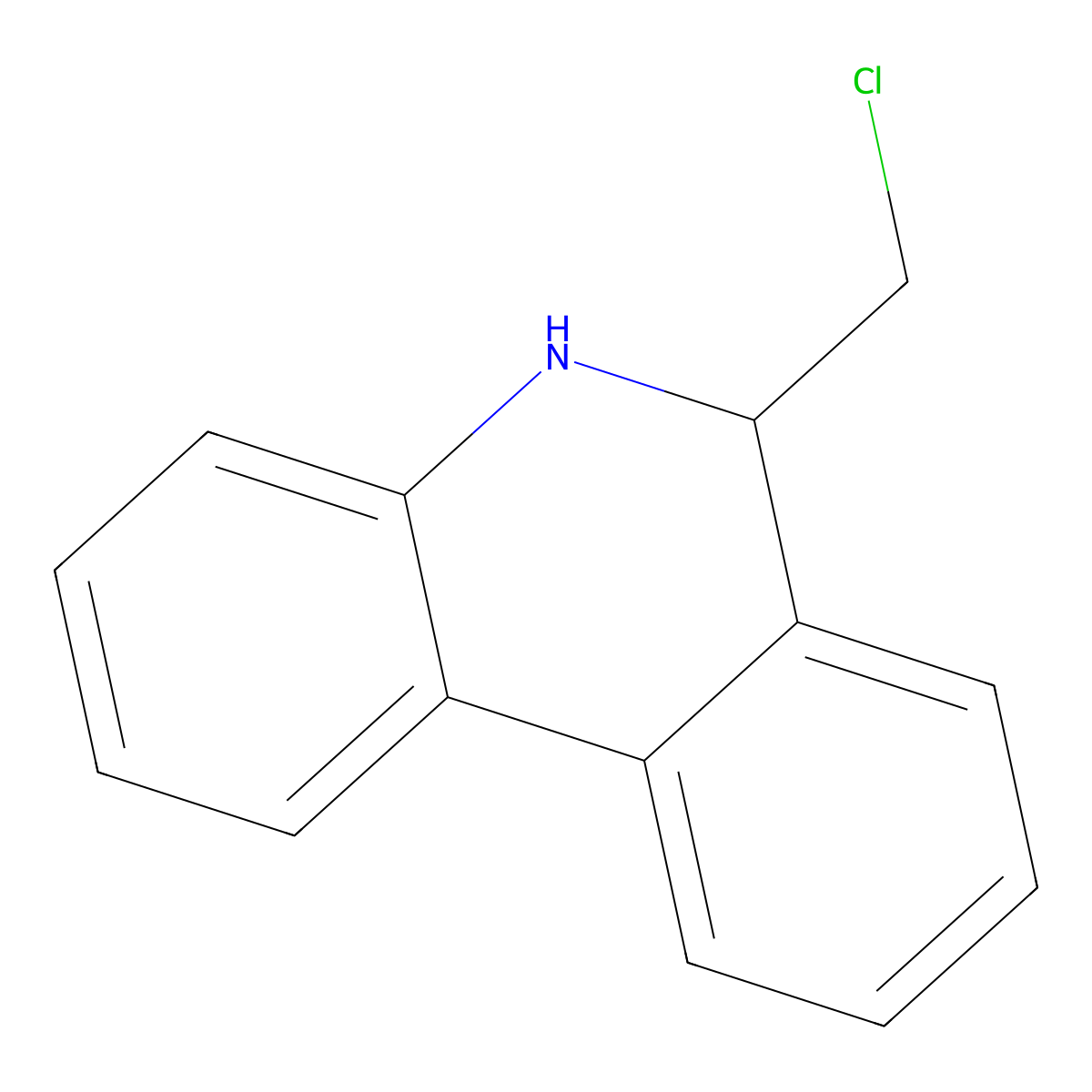 6-(Chloromethyl)-5,6-dihydrophenanthridine molecular structure, CAS 5446-59-3