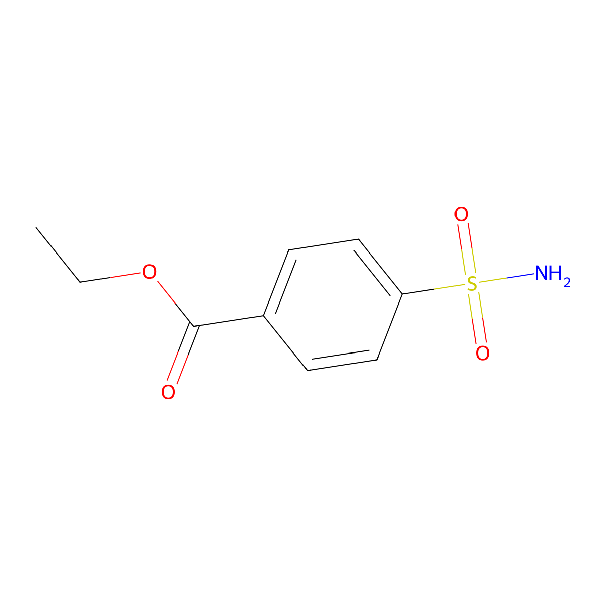 Ethyl 4-sulfamoylbenzoate molecular structure, CAS 5446-77-5