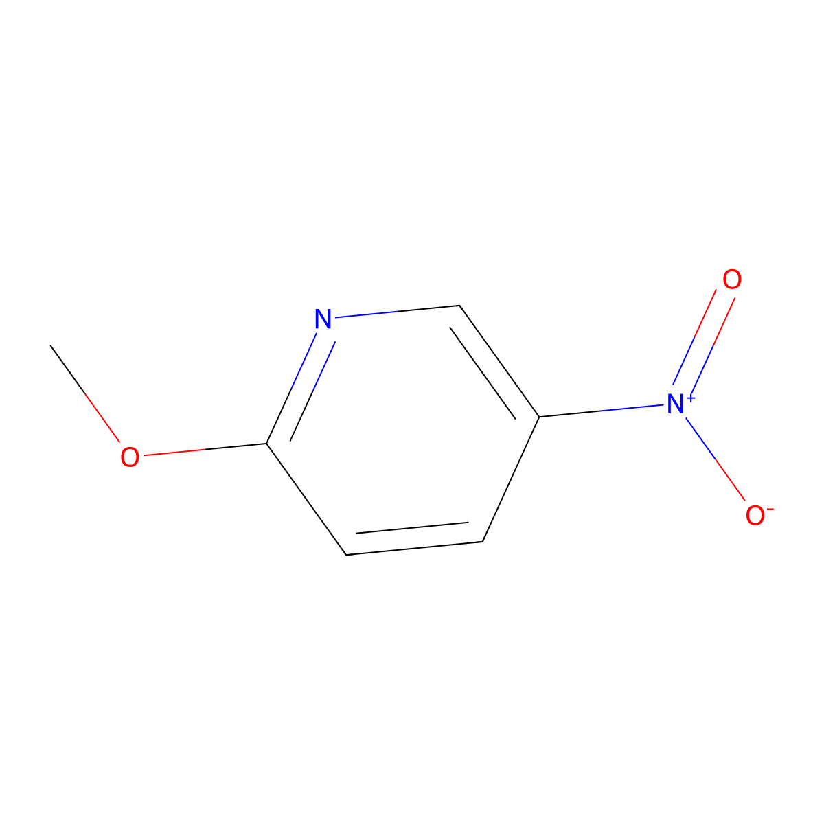 2-Methoxy-5-nitropyridine molecular structure, CAS 5446-92-4